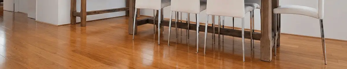 Professionally installed and refinished bamboo flooring in a residential home, showcasing smooth finish and natural wood tones in Colorado Springs, CO