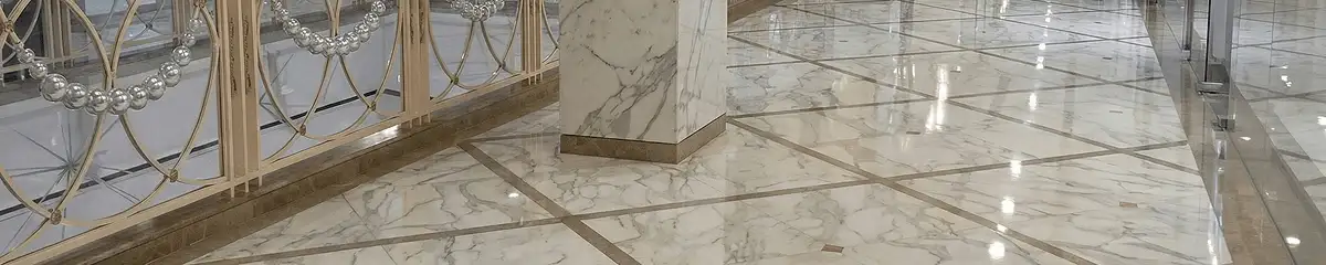 Beautiful marble floor professionally installed in Colorado Springs, CO