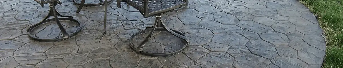 Garden relaxation area with professionally installed stone flooring in Colorado Springs CO